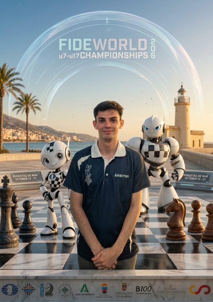 CARLOS en el campeonato del mundo de ajedrez