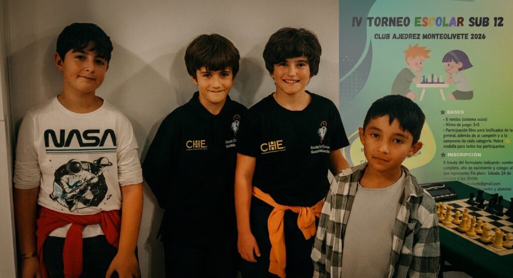IV TORNEO ESCOLAR SUB-12 DEL CLUB DE AJEDREZ MONTEOLIVETE